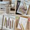 Wrapables Multi-Color Retractable Gel Pen Set (5 pack), 0.5mm Fine Point, for Writing, Journaling, Drawing, Home and Office, Spring Neutral